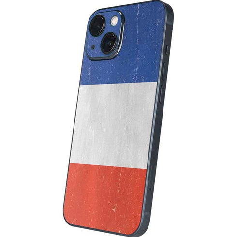 French Flag Distressed iPhone 13 Mini Skin